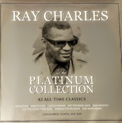 RAY CHARLES - THE PLATINUM COLLECTION 3 LP SET 180 GRAM WHITE VINYL '' NEW ''