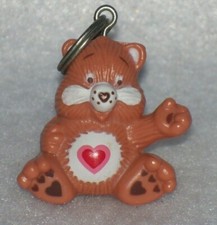 Vintage 1985 Care Bears Attachable Key Chain American Greetings