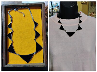 Vintage Geometric Necklace Signed Express
