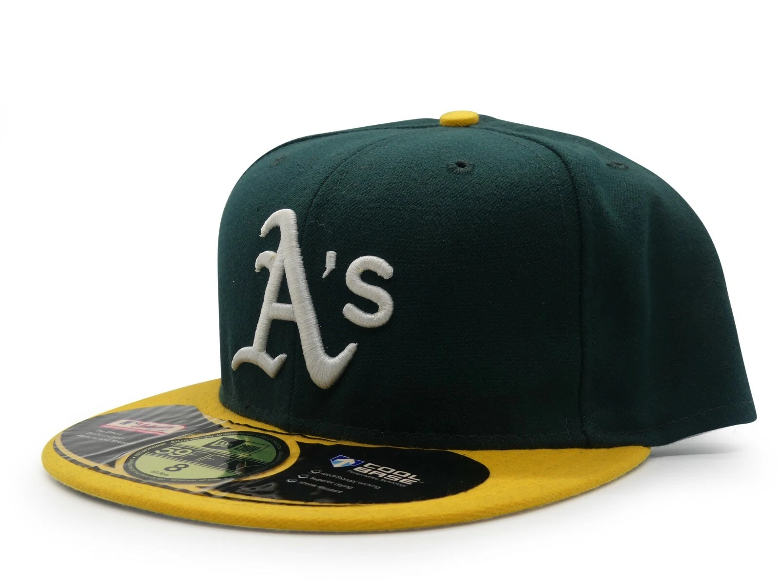 New Era Oakland Athletics MLB On Field Fitted Cap Black UV USA No Logo