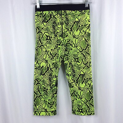 nike yellow snakeskin leggings