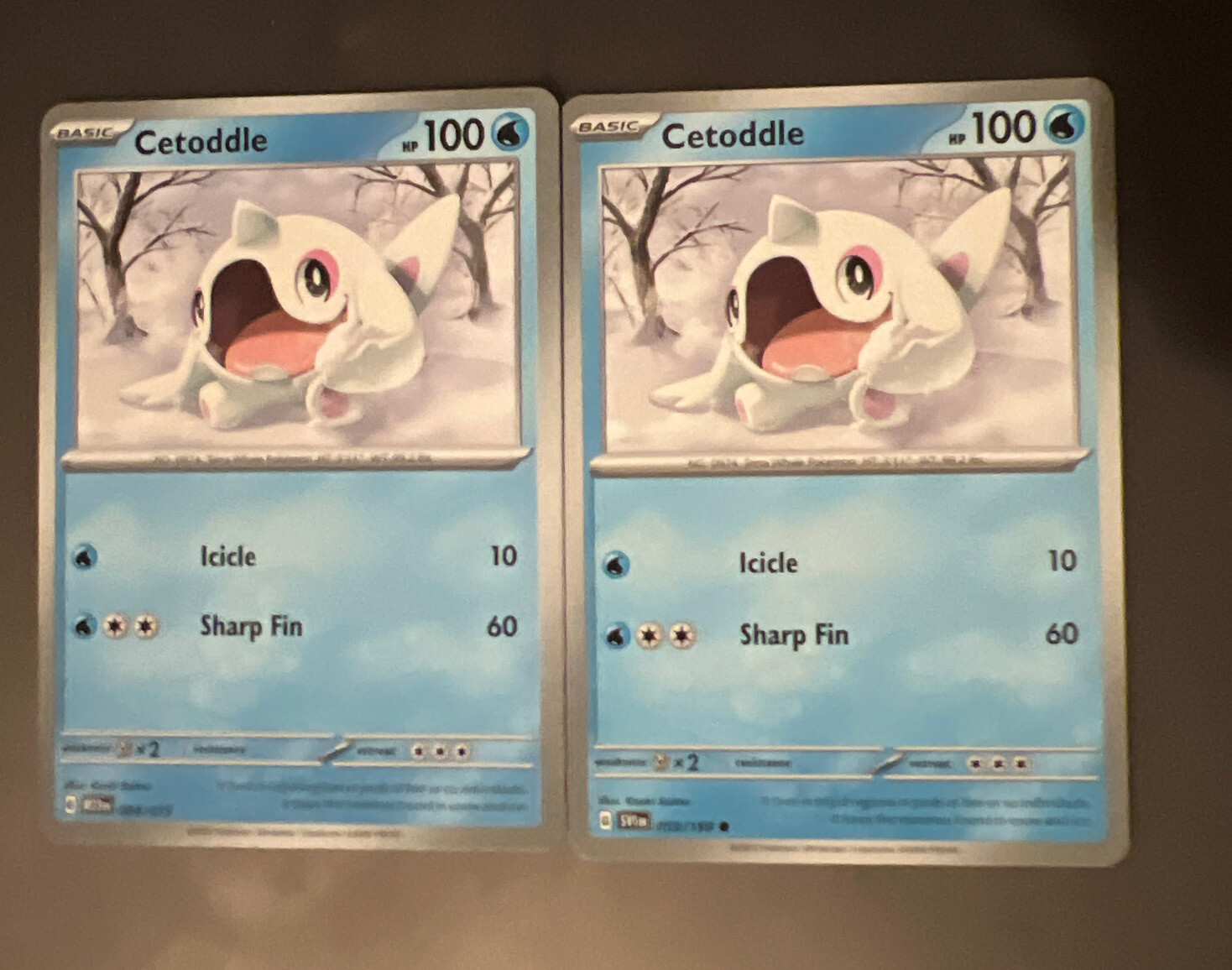 McDonalds 2023 Pokémon Cetoddle 4/15 NM Happy Meal Toy Mint With 059/198 Version