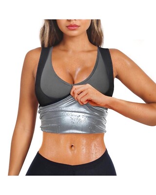 Women s Sauna Sweat Tank for Weight Loss Tummy Slimming With Polymer, 2XL