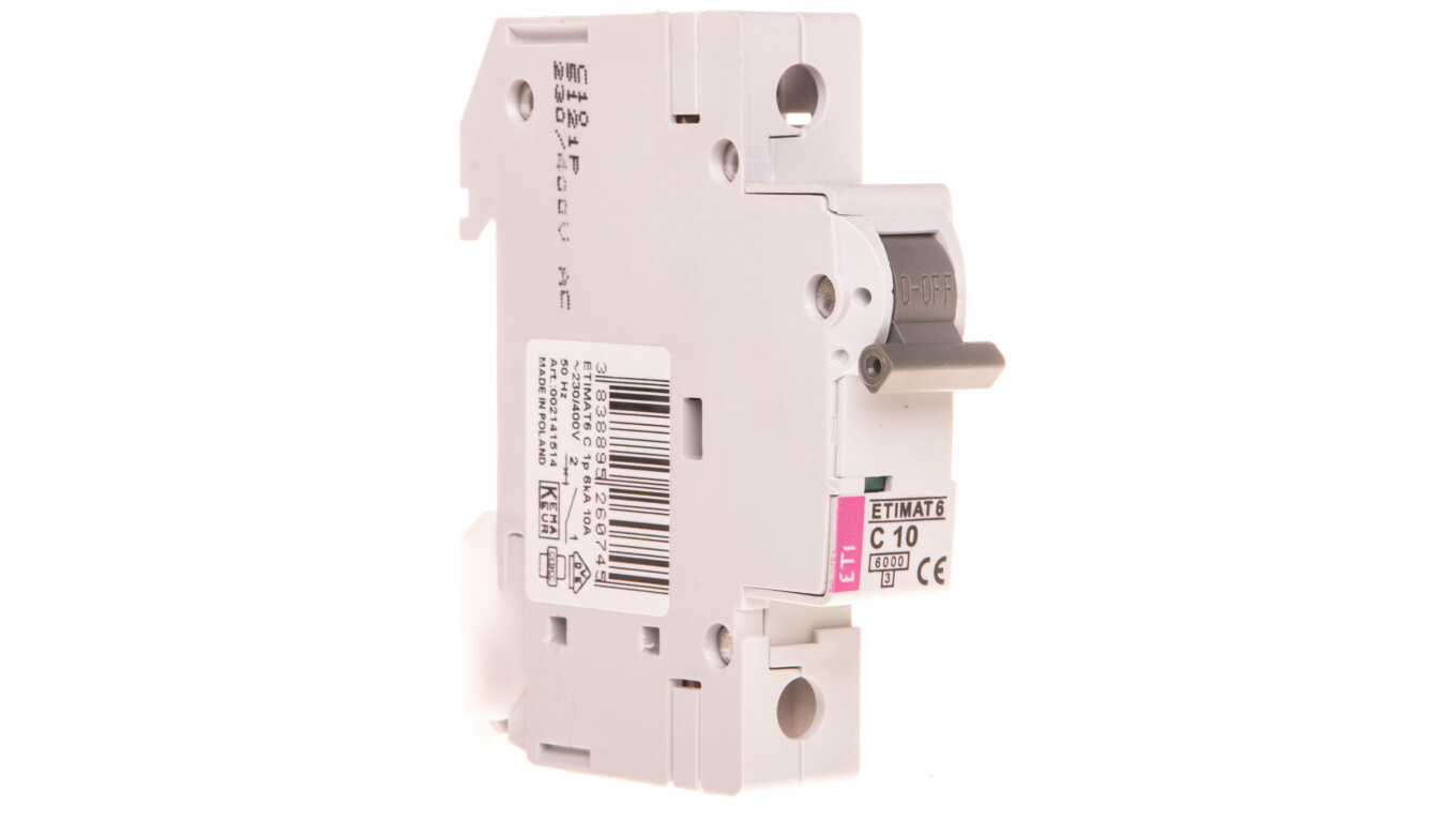 Miniature circuit breaker 1P C 10A 6kA AC ETIMAT 6 002141514 /T2UK
