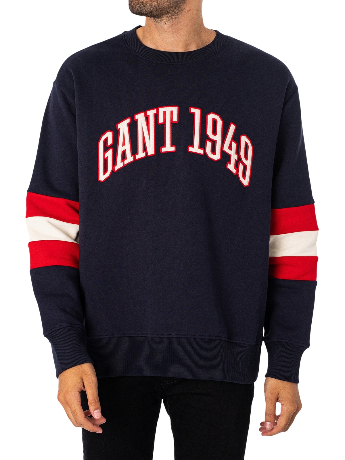 Мужская толстовка с рукавами в цветоблок GANT синий 16090₽