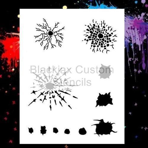 Bullet Holes Airbrush Stencil Template for sale online | eBay