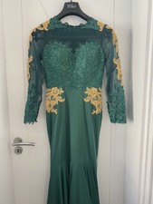 Emerald green prom dress size 8