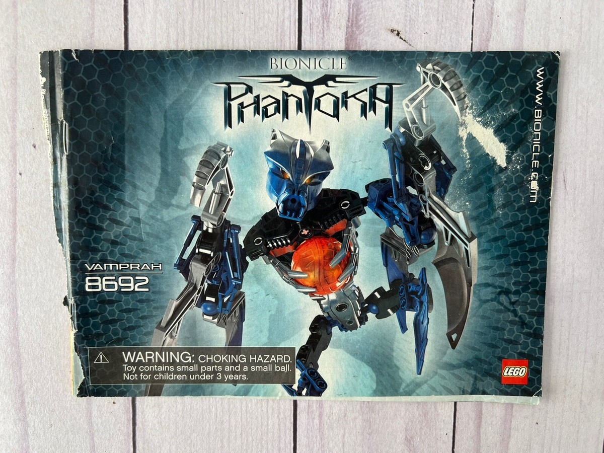 ポスター Lego #8692 ~ Bionicle - Phantoka. Vamprah. Instruction Manual
