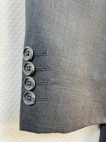 Stafford Executive Hartmarx Wool Blazer 42R Fully Lined Single-Breasted Blue - Picture 5 of 12
