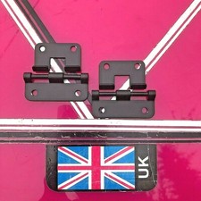 Lift off hinges / hook over hinges (pair) in black flight case box heavy duty