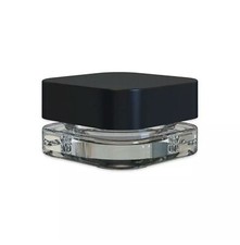 2 Pack Square 9ml Glass Concentrate Jars With Black Lids Child Resistant