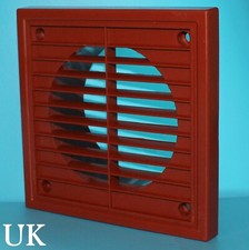 Extractor Fan Grille Fixed Vent Wall Cover brick colored For 5.3"  93mm Ducting