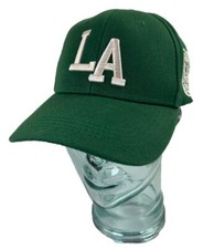 Los Angeles LA Embroidered Initials California Baseball Hat Ball Cap Green Gift
