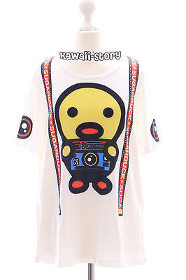 T-17 Duck Duck Camera T-Shirt Harajuku Japan Trend Fashion Cute Kawaii Story 
