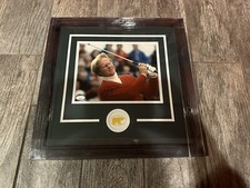 JACK NICKLAUS SIGNED CUSTOM FRAMED PHOTO JSA COA GOLF GOLDEN BEAR AUTOGRAPHED 66