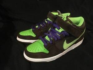 Nike NEW in box SB Dunk Mid Donatello neon green Size 9 DS 314383231 | eBay