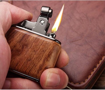Vintage Style Single Click Lighter, Windproof Lighter tool Fuel Saving