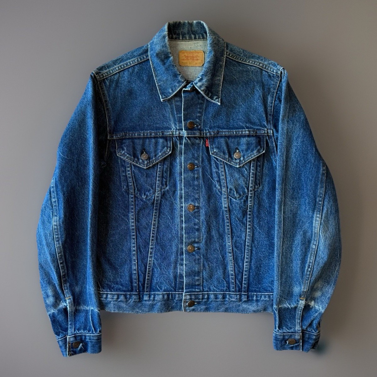 70s Levi's USA製 71205-0217 デニムジャケット 42 Vintage Levis Denim Jacket 42L Blue 70s Made in USA Workwear