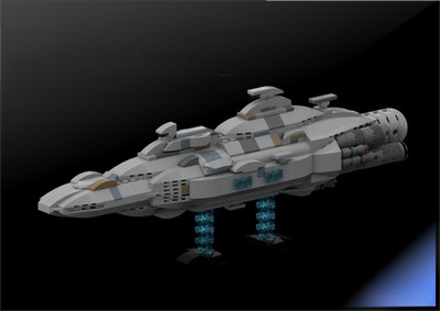 Modubrix Mocs Mon Calamari MC80 Sternenkreuzer Bausatz 585 Teile Spielzeug-Set