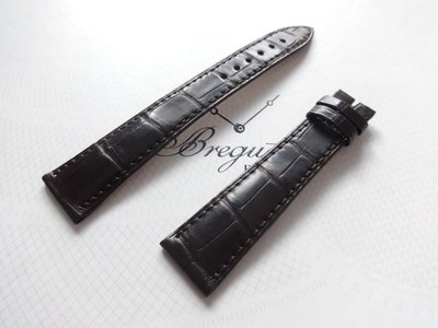 Breguet OEM Genuine Alliga. long size length strap Brown Padded matt 20mm New