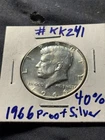 SILVER  1966 SILVER PROOF KENNEDY HALF DOLLAR