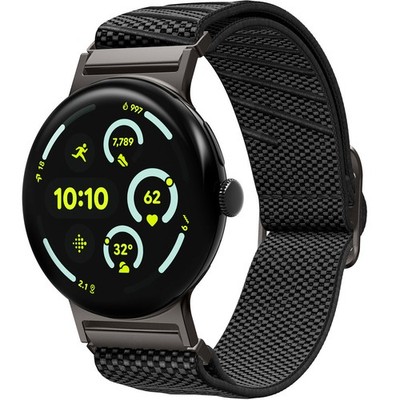Armband für Pixel Watch 4 / 3 / 2 / 1 41 mm Spigen Uhrarmbänd Uhrbänd Schwarz
