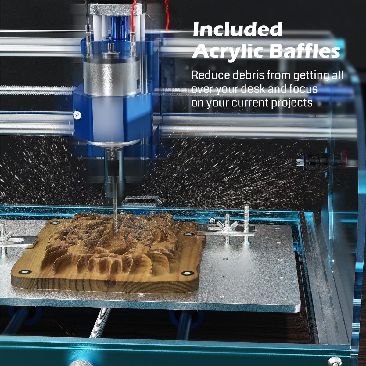SainSmart Genmitsu 3018-PROVer V2 CNC Router Machine for Beginner