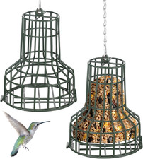 2 Pcs Bird Seed Bell Wild Bird Feeder S-8 Seed Cake Bell Feeders Outdoor Garden