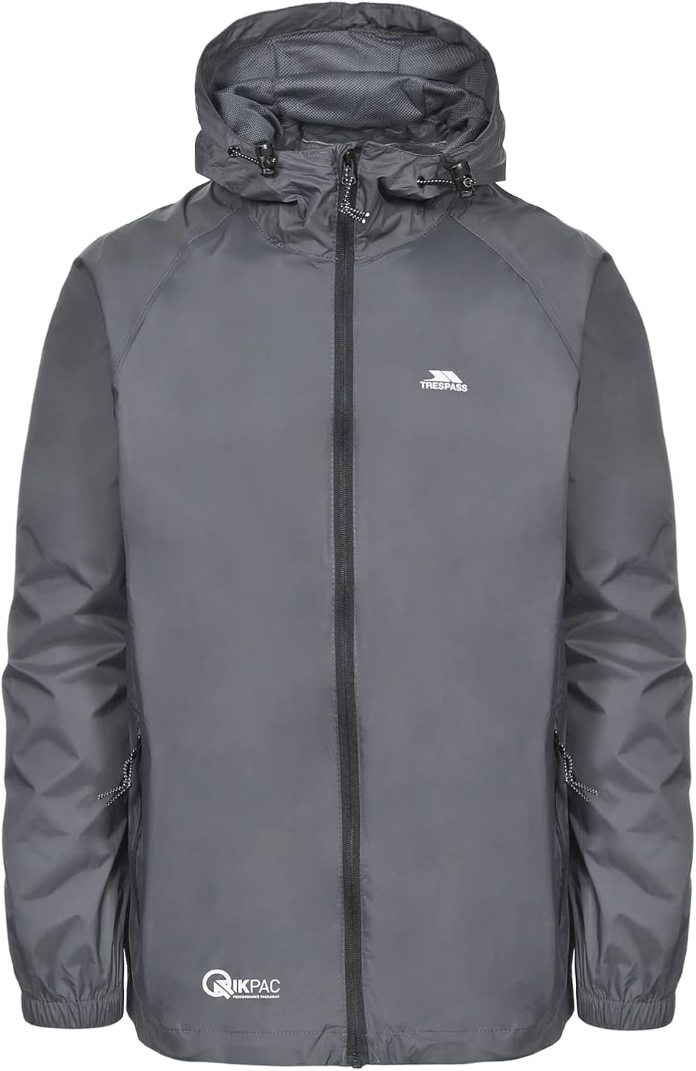 Trespass Qikpac Adults Waterproof Jacket XL Flint Lightweight Packaway