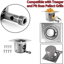 304 Stainless Steel Fire Burn Pot and Hot Rod Ignitor Kit for Traeger Pit Boss