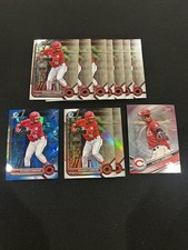 Ricardo Cabrera Bowman Chrome & Paper Prospect Reds Lot (11) 2022