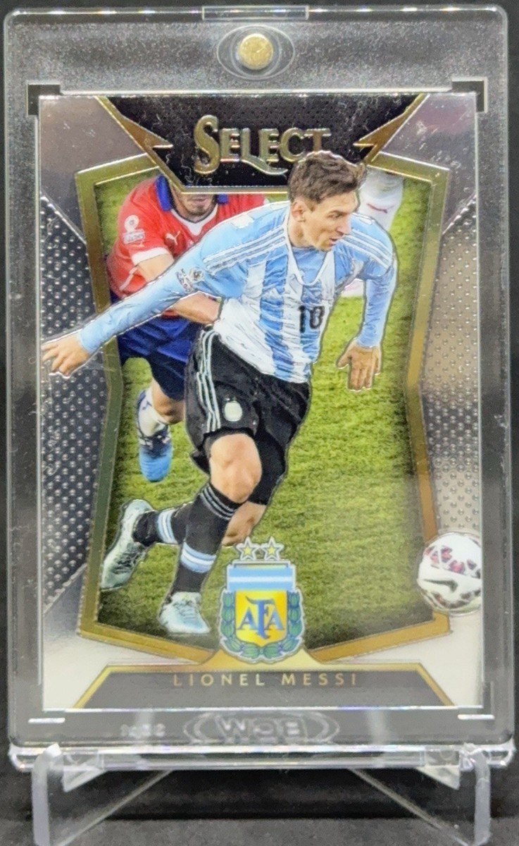 Lionel Messi RARE PANINI SELECT INVESTMENT CARD SSP WORLD CUP MVP