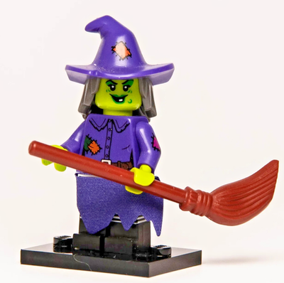 New LEGO CMF Series 14 Minifigure: Wacky Witch & Cat (col14-14