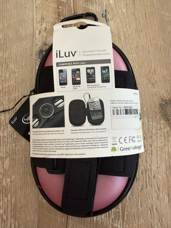 Music Speaker Portable Hands Free Talk Hiking + Activity Clip iLuv SmashBox Pro - Image 2 of 3