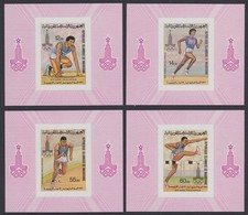Mauritania Olympic Games Moscow 4v De-Luxes 1979 MNH SG#630-633 MI#652-655