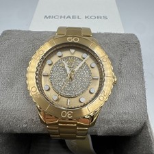 Michael Kors MK6911 Runway Gold Pavé Dial Bracelet Watch 40mm