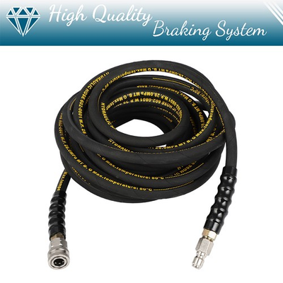 #ad 4000 PSI Pressure Washer Hose Hot Cold Water 1 4quot; Kink Wear Hose W 3 8quot; Quick $61.59
