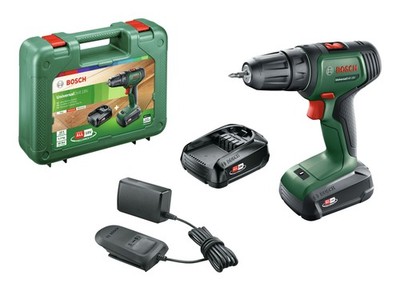 Bosch Akku-Bohrschrauber UniversalDrill 18V mit 2x Akku 1,5 Ah - im Tragekoffer