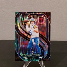  2024 Select  Matthew Stafford GREEN & BLACK SHOCK PARALLEL Premier Level 