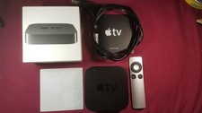 Apple TV 3rd Generation 1080P Media Streaming Player A1469 w Remote / Pwr Cord