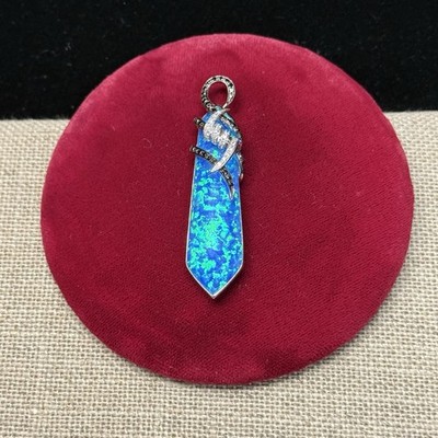 Stephen Webster 18K White Gold Black Opalescent Crystal Haze & Diamond Pendant
