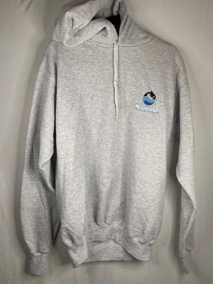Sudadera con capucha Shamu Sea World vintage mediana años 90. Foto 3 de 4