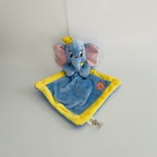 Doudou Plat Dumbo Disney Nicotoy NEUF - Bleu Jaune Carré État Collection