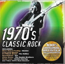 CD- 1970's Classic Rock,  Various Artists, Compass Productions 1999