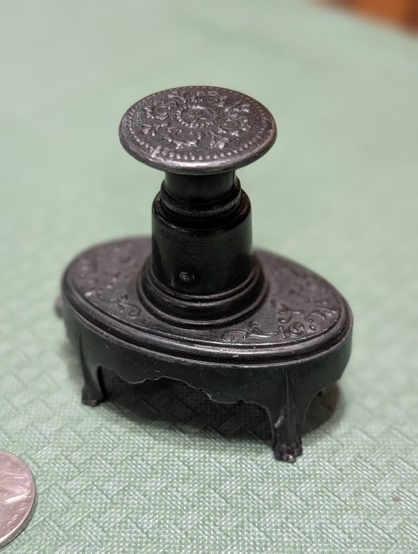 Antique Pewter Textile Stamp