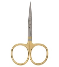 Dr. Slick 4 in All Purpose Scissors Straight Serrated Blade Gold Loops