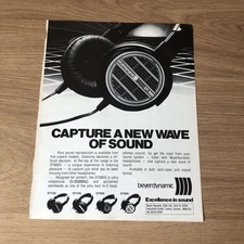 GRAM90 MAGAZINE ADVERT 11X8 BEYERDYNAMIC DT880S HEADPHONES