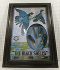 U.S. Ammunition 3D Framed Advert The Black Shells Shotgun Shells Lowell Mass.