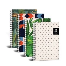 A5 Spiral WTV Pattern Academic Diary 2024-25