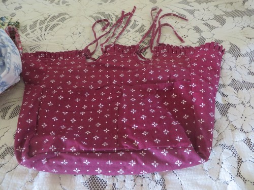 LONGABERGER BASKET liners arcos Varios 8 piezas de panadería que sirven + raya roja a cuadros - Imagen 4 de 8